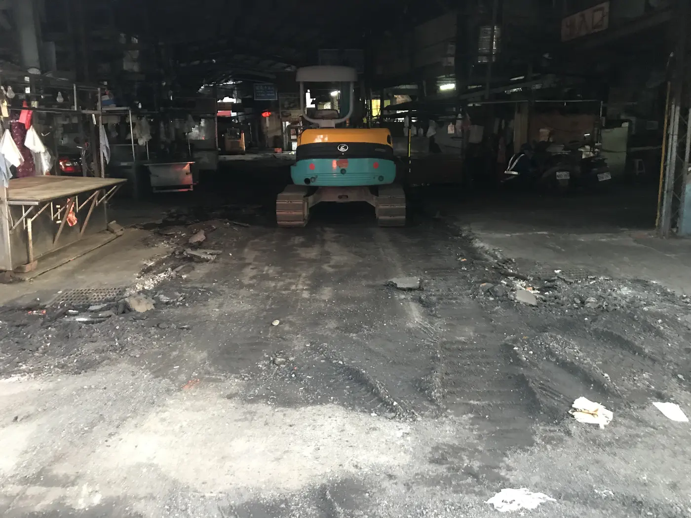 菜市場道路重新鋪設工程紀錄